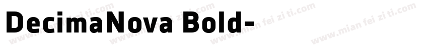 DecimaNova Bold字体转换